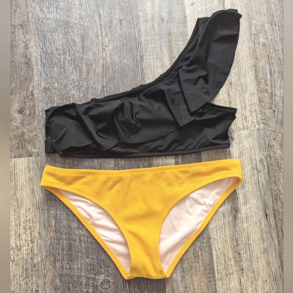 Kona Sol Waffle Print Swimsuit - Picture 4 of 10